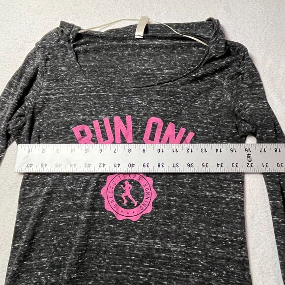 Run On Texas Women’s Hoodie Shirt – Size Medium –Polyester Blend - Good Cond - Picture 9 of 9